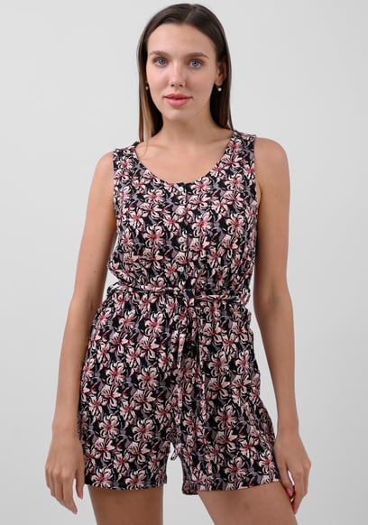 Wild Flower Print Playsuit