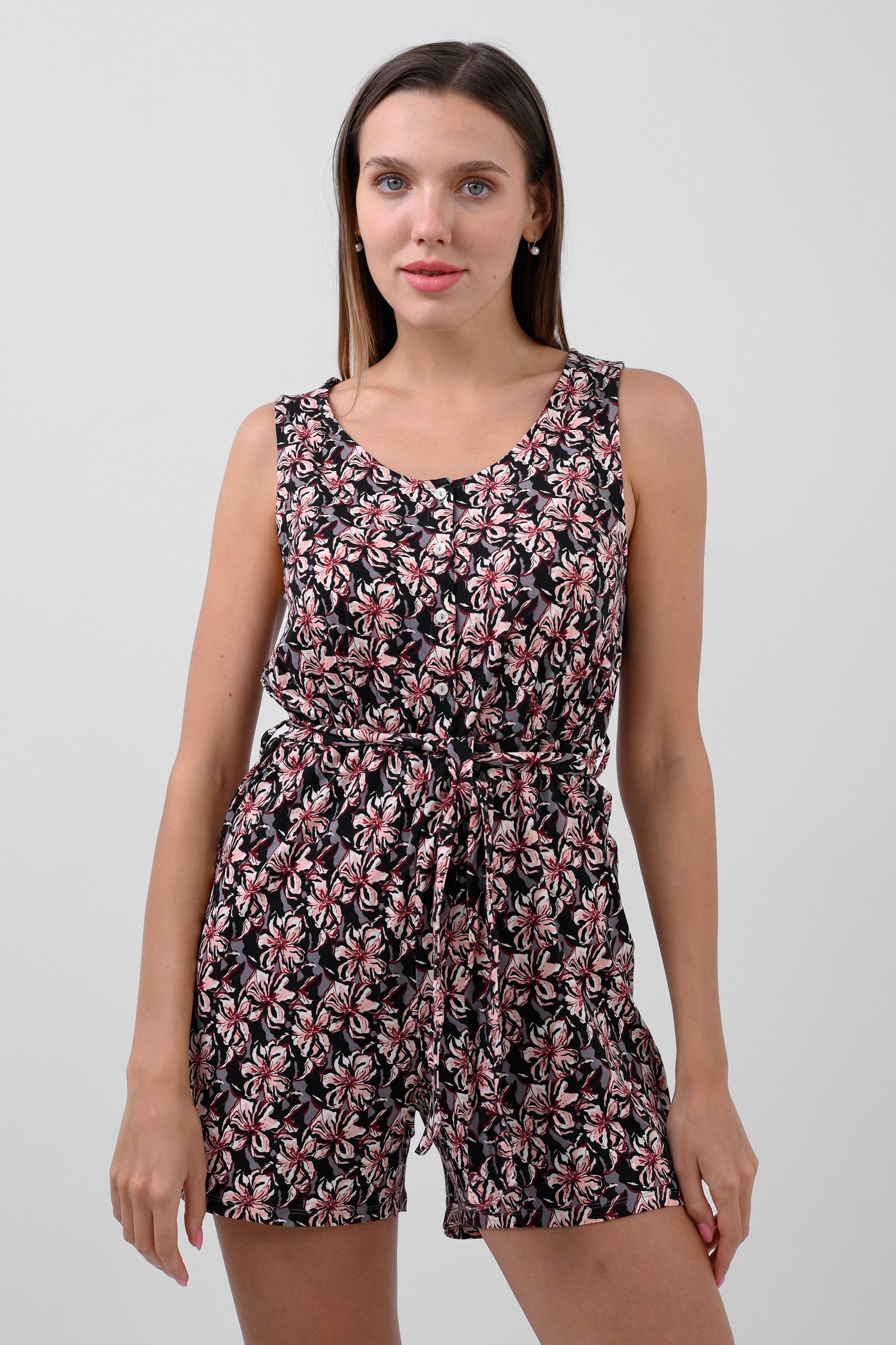Wild Flower Print Playsuit