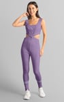 Reflective Print Bodycon Active Jumpsuit