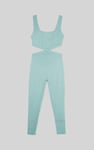 Reflective Print Bodycon Active Jumpsuit