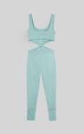 Reflective Print Bodycon Active Jumpsuit
