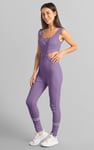 Reflective Print Bodycon Active Jumpsuit
