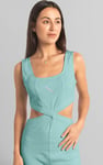 Reflective Print Bodycon Active Jumpsuit