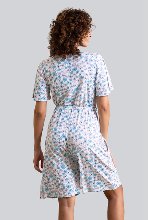 Womens White Daisy Floral Print Ribbed Playsuit