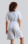 Womens Daisy Floral Print Ribbed Playsuit