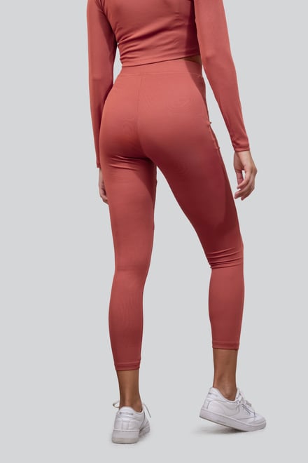 Ribbed Crop Top & High Waist Leggings Set