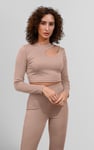Ribbed Crop Top & High Waist Leggings Set