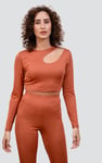 Ribbed Crop Top & High Waist Leggings Set