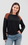 Womens Colour Block Raglan Sleeve Tops