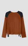 Womens Colour Block Raglan Sleeve Tops