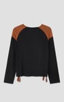 Womens Colour Block Raglan Sleeve Tops