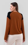 Womens Colour Block Raglan Sleeve Tops