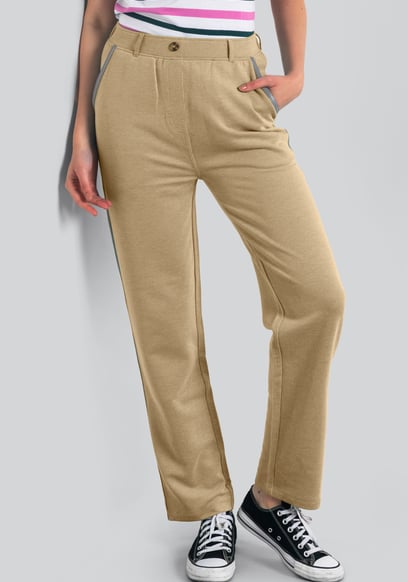 Design Terry Trousers With Reflective Tape Detailing