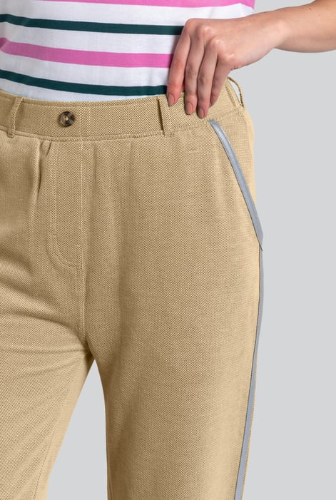Orange Design Terry Trousers With Reflective Tape Detailing