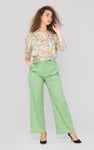 Wide Leg Woven Smart Trousers