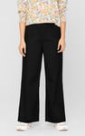 Wide Leg Woven Smart Trousers