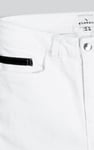 Denim Turned Hem Stretch Shorts