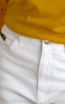 Denim Turned Hem Stretch Shorts