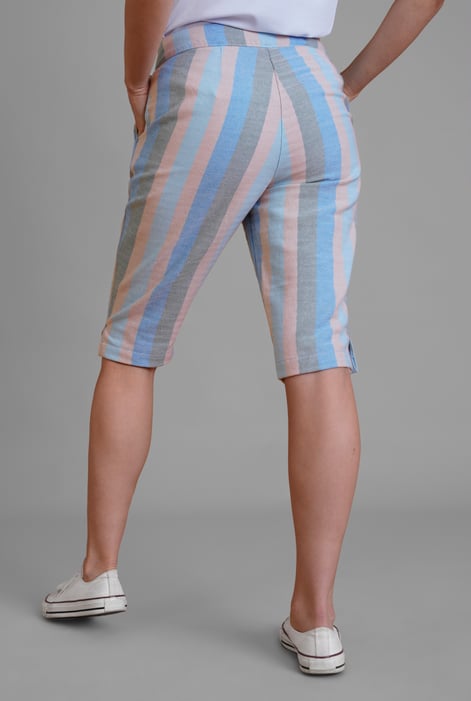 Multicoloured Cotton Relax Fit knee Length Shorts | Enorsia