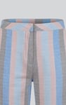 Striped Herringbone Texured Mid-Length Shorts