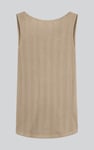 Textured Sleeveless V-neck Tank Top