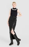 Silver Sequin High Neck Sleeveless Top
