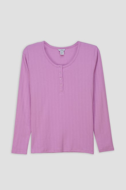 Ribbed Cycling Shorts & LS T-Shirt  Set