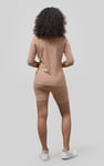 Ribbed Cycling Shorts & LS T-Shirt  Set