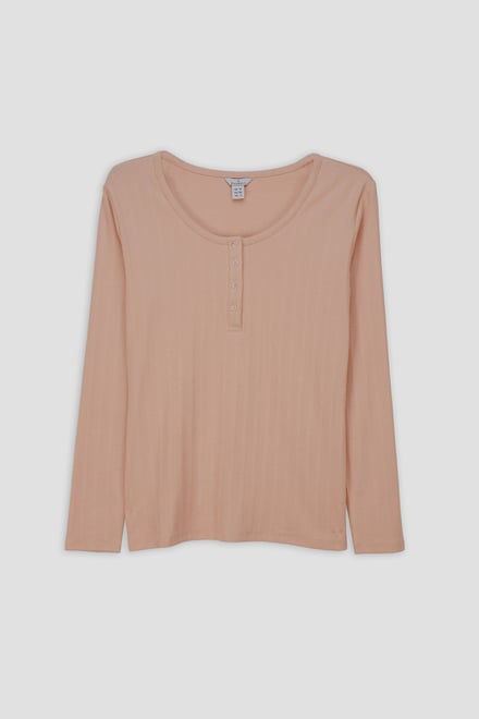 Ribbed Cycling Shorts & LS T-Shirt  Set