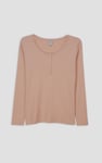 Ribbed Cycling Shorts & LS T-Shirt  Set