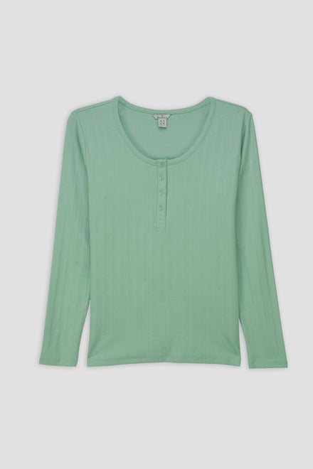 Ribbed Cycling Shorts & LS T-Shirt  Set