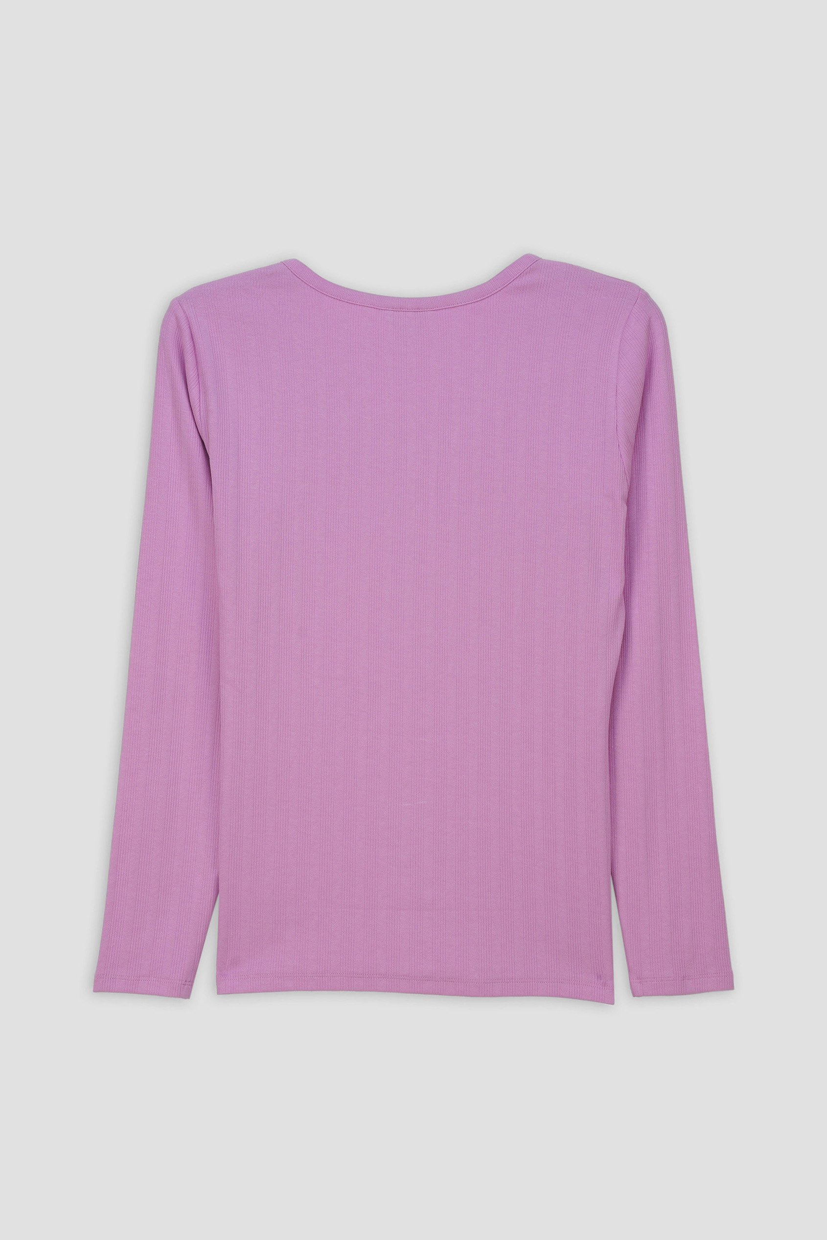 Ribbed Cycling Shorts & LS T-Shirt  Set