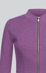 Design Jersey Long Sleeve Crop Zip Top