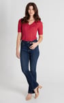 Short Sleeve Shimmer Printed Viscose Top
