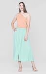 Knotted One Shoulder Rib Vest