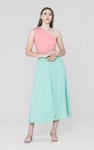 Knotted One Shoulder Rib Vest