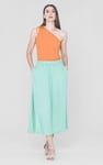 Knotted One Shoulder Rib Vest