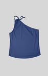 Knotted One Shoulder Rib Vest