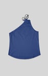 Knotted One Shoulder Rib Vest