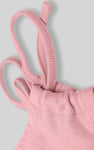 Knotted One Shoulder Rib Vest