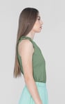 Knotted One Shoulder Rib Vest