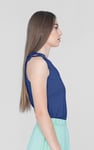 Knotted One Shoulder Rib Vest