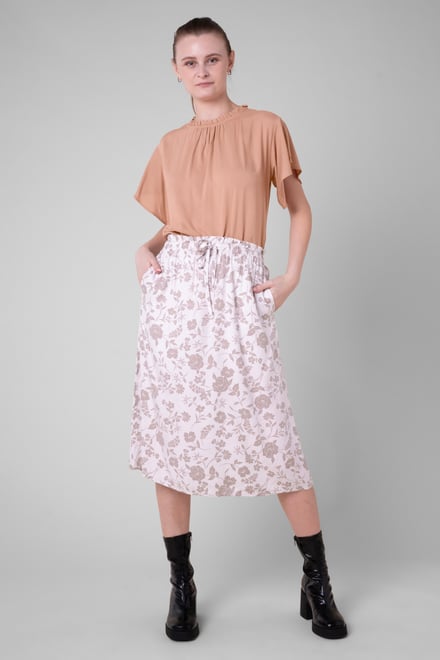 Womens Ruffle Stand Collar Tops