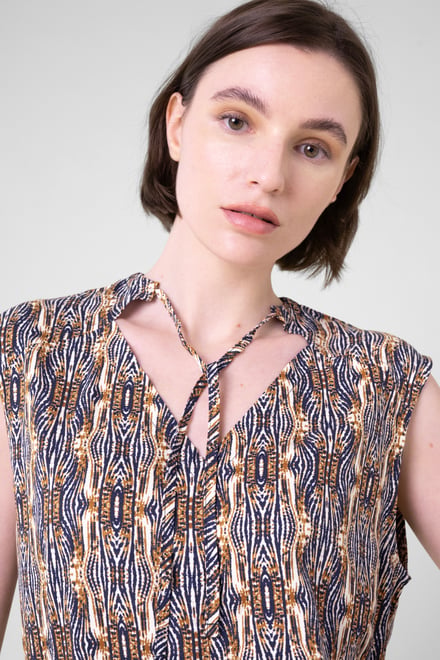 Womens Tie Neck Tops