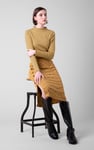 Womens High Neck Ribbed Top