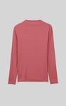 Womens High Neck Ribbed Top