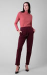 Womens High Neck Ribbed Top