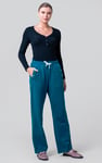 Stretchy Embroidery Design Details Trousers
