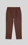 Womens Pleated Cropped Trouser