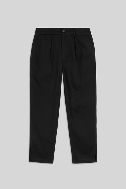Womens Pleated Cropped Trouser